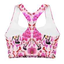 Load image into Gallery viewer, Longline sports bra 'Orchidee'