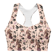 Load image into Gallery viewer, Longline sports bra Fiola 'Quanto sei bella'