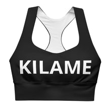 Load image into Gallery viewer, Longline sports bra 'Logomania'