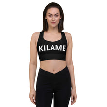 Load image into Gallery viewer, Longline sports bra 'Logomania'