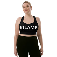 Load image into Gallery viewer, Longline sports bra 'Logomania'