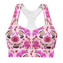 Load image into Gallery viewer, Longline sports bra 'Orchidee'