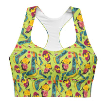 Load image into Gallery viewer, Longline sports bra 'Tropical'