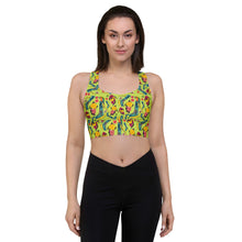 Load image into Gallery viewer, Longline sports bra 'Tropical'