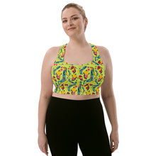 Load image into Gallery viewer, Longline sports bra 'Tropical'