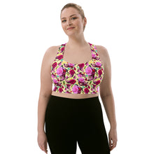 Load image into Gallery viewer, Longline sports bra 'Jungle Fashion'