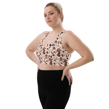 Load image into Gallery viewer, Longline sports bra Fiola 'Quanto sei bella'