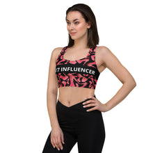 Load image into Gallery viewer, Longline sports bra '24/7 Influencer'