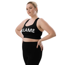 Load image into Gallery viewer, Longline sports bra 'Logomania'