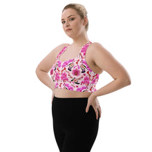 Load image into Gallery viewer, Longline sports bra 'Orchidee'