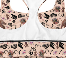 Load image into Gallery viewer, Longline sports bra Fiola 'Quanto sei bella'