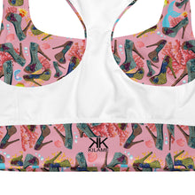 Load image into Gallery viewer, Longline sports bra 'Fashion Sea'