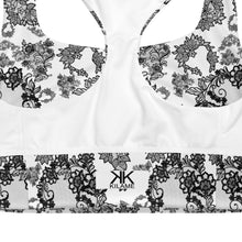 Load image into Gallery viewer, Longline sports bra 'Lace'