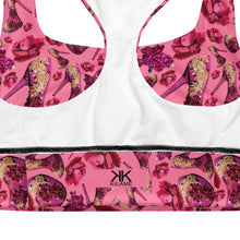 Load image into Gallery viewer, Longline sports bra 'Diamond life'