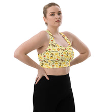 Load image into Gallery viewer, Longline sports bra 'Spaghetti'