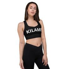 Load image into Gallery viewer, Longline sports bra 'Logomania'
