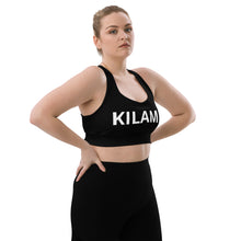 Load image into Gallery viewer, Longline sports bra 'Logomania'