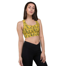Load image into Gallery viewer, Longline sports bra 'Yellow cab'