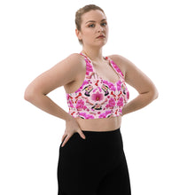 Load image into Gallery viewer, Longline sports bra 'Orchidee'