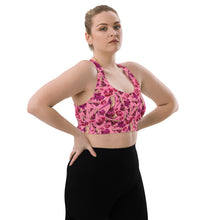 Load image into Gallery viewer, Longline sports bra 'Diamond life'