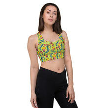 Load image into Gallery viewer, Longline sports bra 'Tropical'