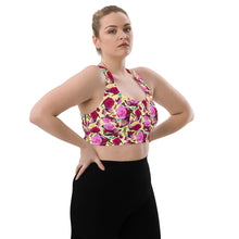 Load image into Gallery viewer, Longline sports bra 'Jungle Fashion'