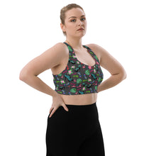 Load image into Gallery viewer, Longline sports bra 'Miami Vibe'