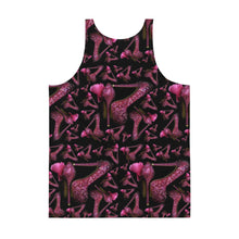 Load image into Gallery viewer, Women's Racerback Tank Nina 'Pink crystals shoes Kilamenation'