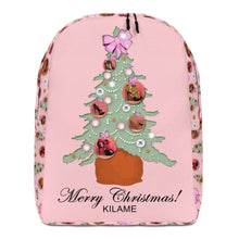 Load image into Gallery viewer, Minimalist Backpack 'Pink Christmas'