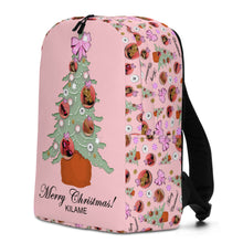 Load image into Gallery viewer, Minimalist Backpack 'Pink Christmas'