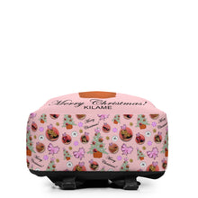 Load image into Gallery viewer, Minimalist Backpack 'Pink Christmas'