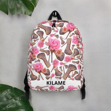 Load image into Gallery viewer, Backpack 'Rose pink flower'