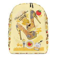 Load image into Gallery viewer, Minimalist Backpack 'Pasta and shoes'