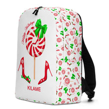 Load image into Gallery viewer, Backpack Riok Peppermint 'Happy Holidays'