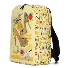 Load image into Gallery viewer, Minimalist Backpack 'Pasta and shoes'