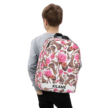 Load image into Gallery viewer, Backpack 'Rose pink flower'