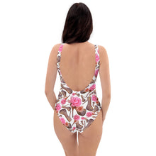 Load image into Gallery viewer, One-Piece Swimsuit Bua 'Rose pink flower'