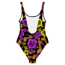 Load image into Gallery viewer, One-Piece Swimsuit 'Purple Gold'