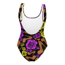 Load image into Gallery viewer, One-Piece Swimsuit 'Purple Gold'