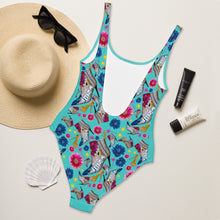 Load image into Gallery viewer, One-Piece Swimsuit 'Neon island'