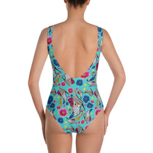 Load image into Gallery viewer, One-Piece Swimsuit 'Neon island'