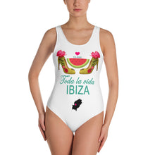 Load image into Gallery viewer, One-Piece Swimsuit 'Toda la vida Ibiza'