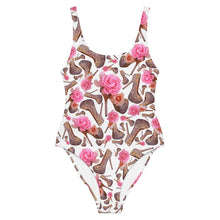 Load image into Gallery viewer, One-Piece Swimsuit Bua 'Rose pink flower'