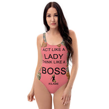 Load image into Gallery viewer, One-Piece Swimsuit Dias 'Think like a Boss'