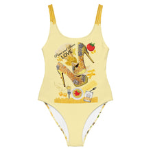 Load image into Gallery viewer, One-Piece Swimsuit 'Pasta and shoes'