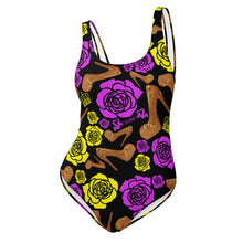 Load image into Gallery viewer, One-Piece Swimsuit 'Purple Gold'