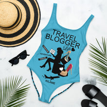 Load image into Gallery viewer, One-Piece Swimsuit 'Travel blogger'