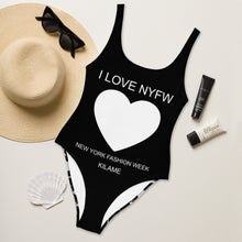 Load image into Gallery viewer, One-Piece Swimsuit 'I love NYFW'