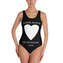 Load image into Gallery viewer, One-Piece Swimsuit 'I love NYFW'