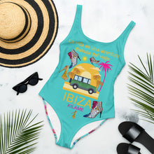 Load image into Gallery viewer, One-Piece Swimsuit 'Neon island'
